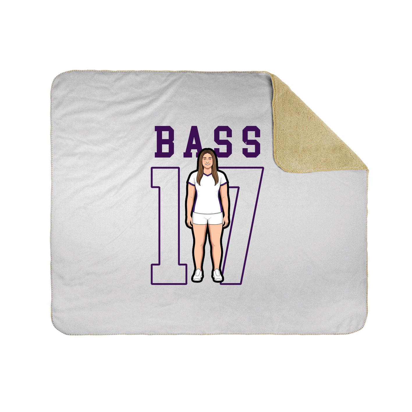 50x60 Sherpa Lined Throw Blanket