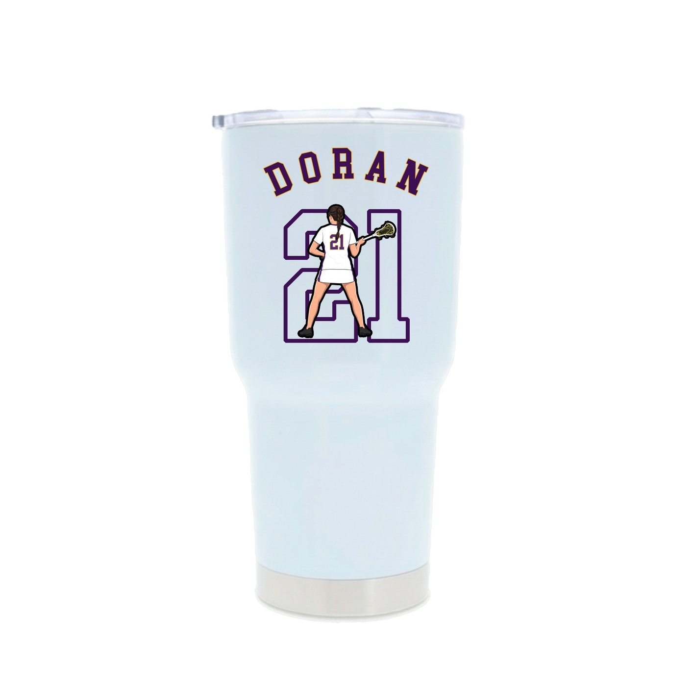 30oz Stainless Steel Tumbler — Shirsey Arch in White