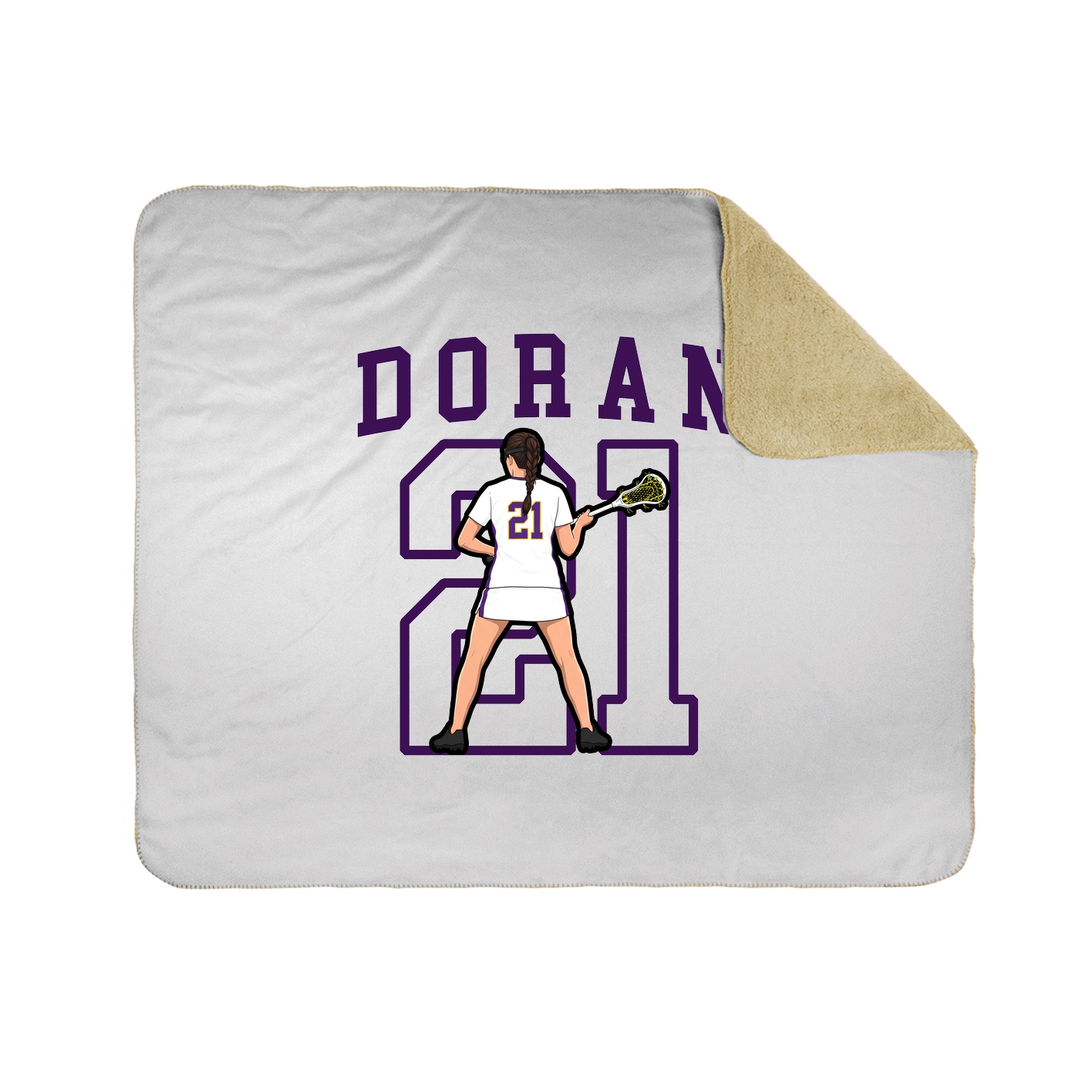 Throw Blanket — Shirsey in White