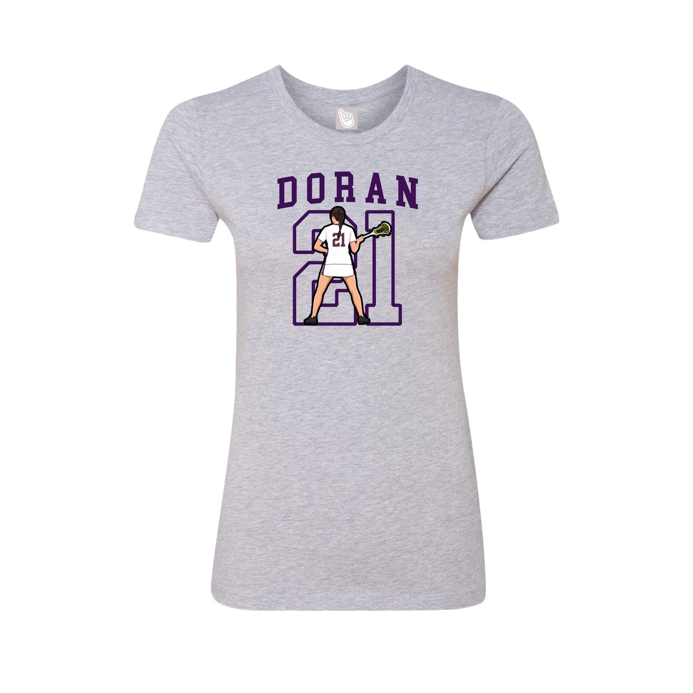 Fitted Women's Tee — Shirsey in Grey