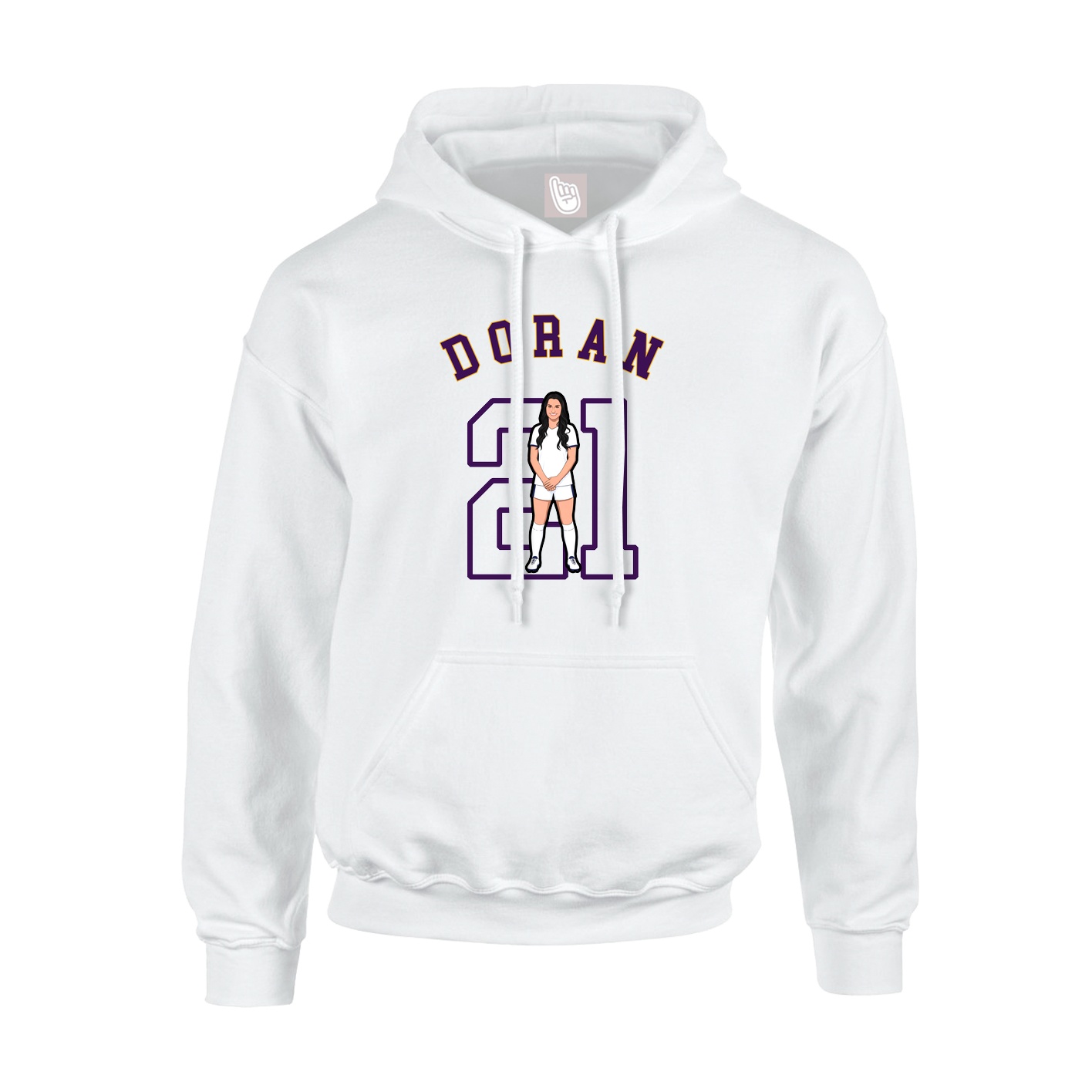 Youth Hoodie — Shirsey Arch in White