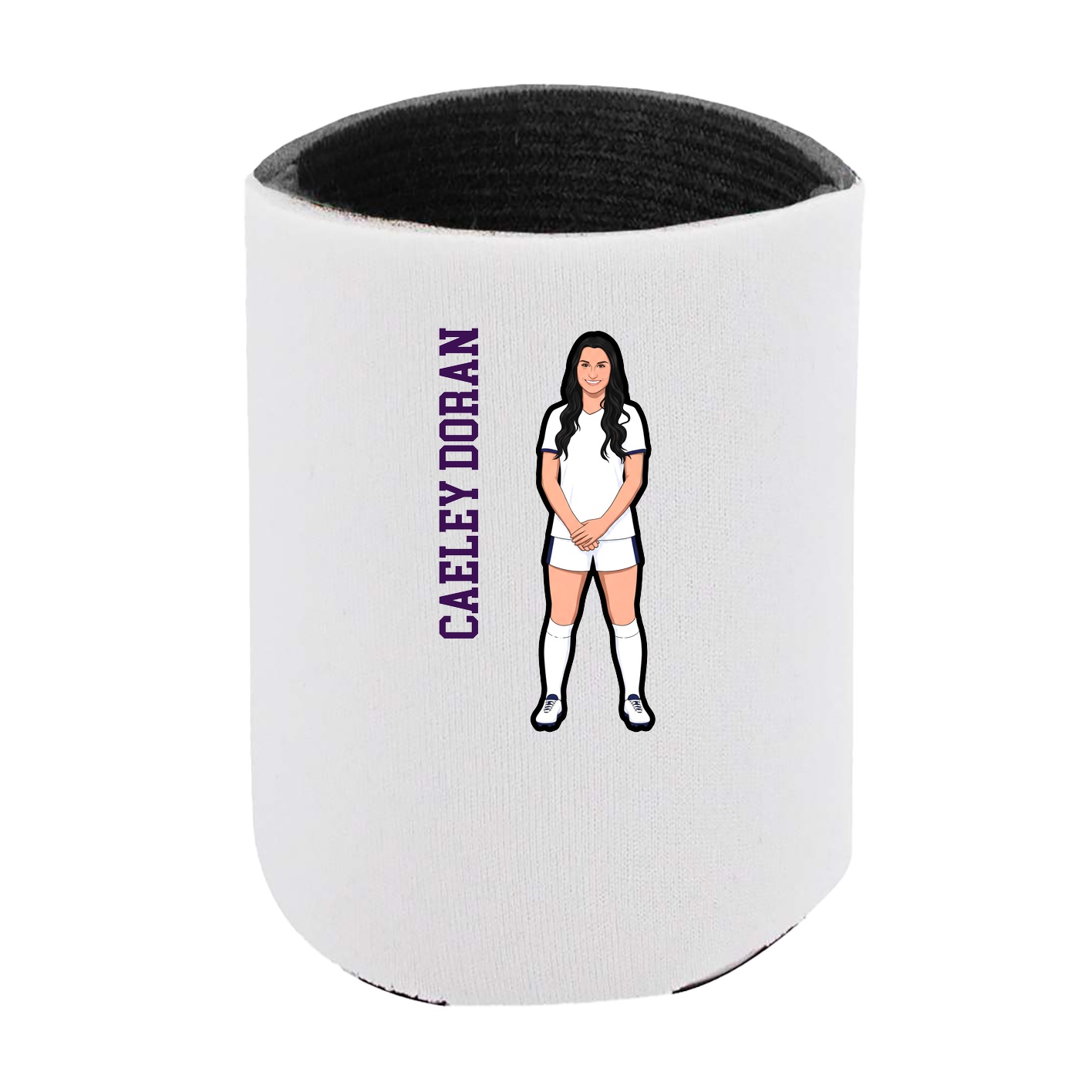 Can Holder — Name Vertical in White