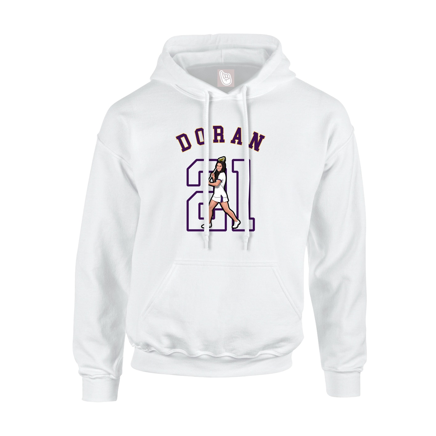 Youth Hoodie — Shirsey Arch in White