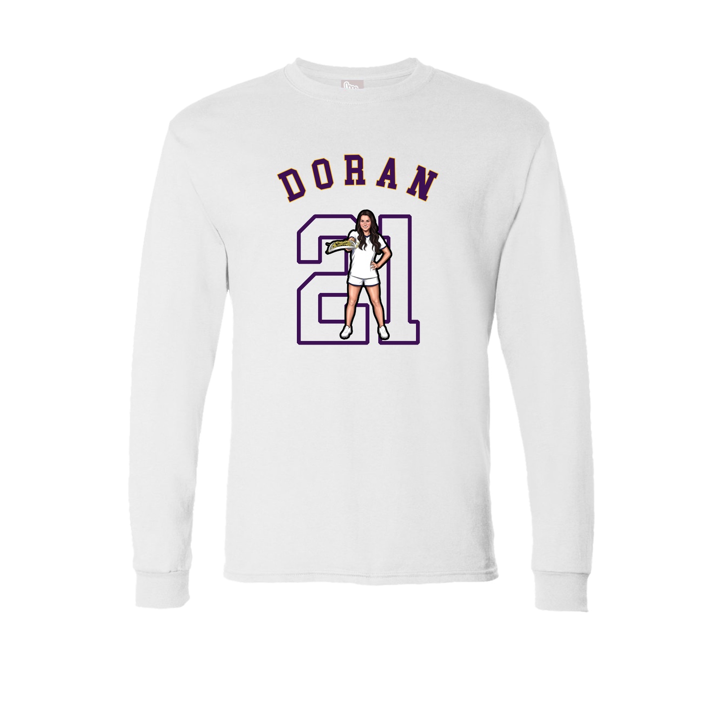 Long Sleeve Tee — Shirsey Arch in White