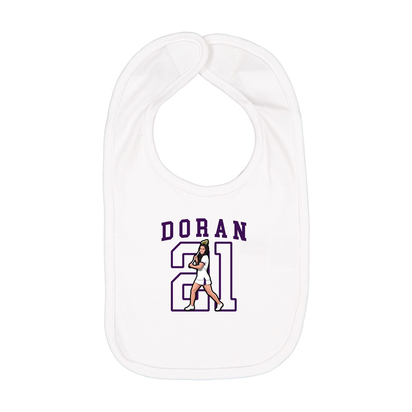 Infant Bib — Shirsey in White