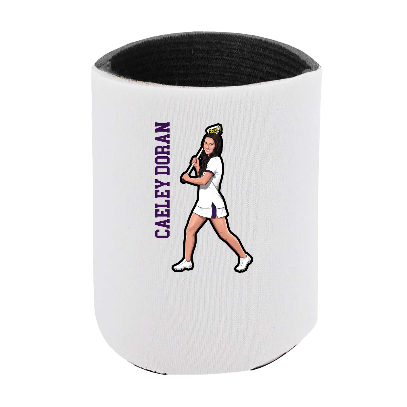 Can Holder — Name Vertical in White