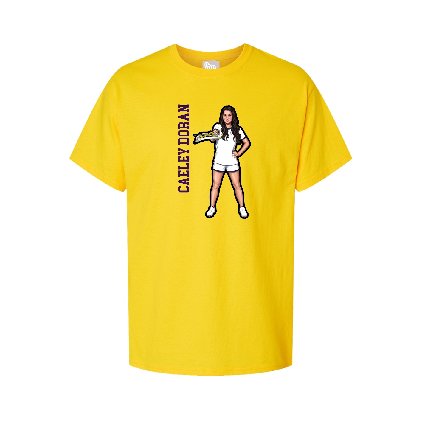 Tee — Name Vertical in Gold