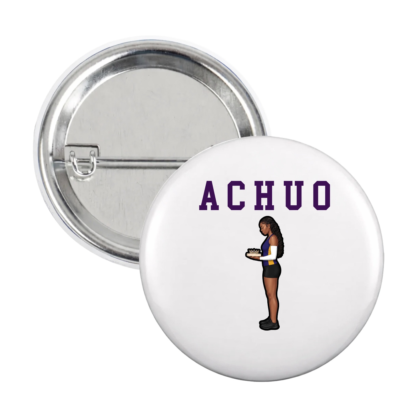 Game Day Button — Shirsey in White