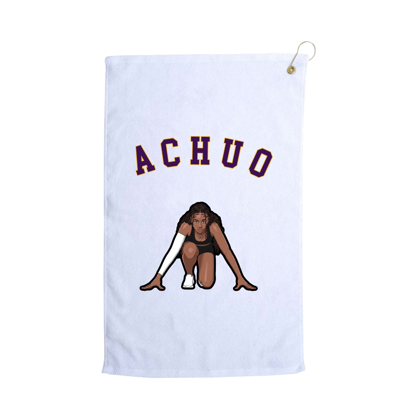 Golf Towel — Shirsey Arch in White