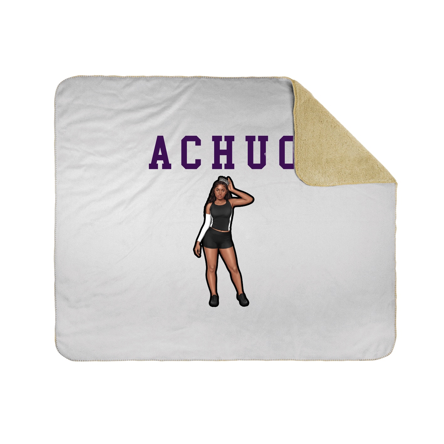 Throw Blanket — Shirsey in White