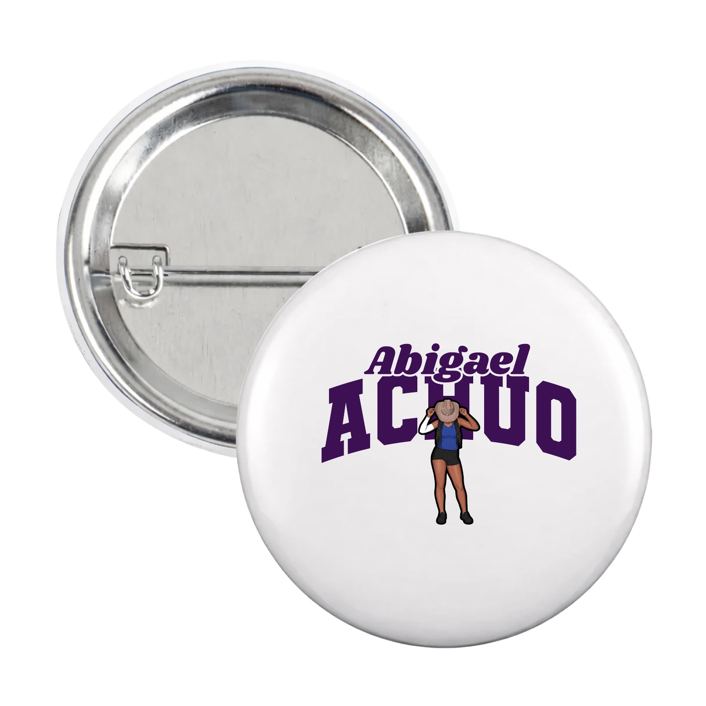 Game Day Button — Signature Arch in White