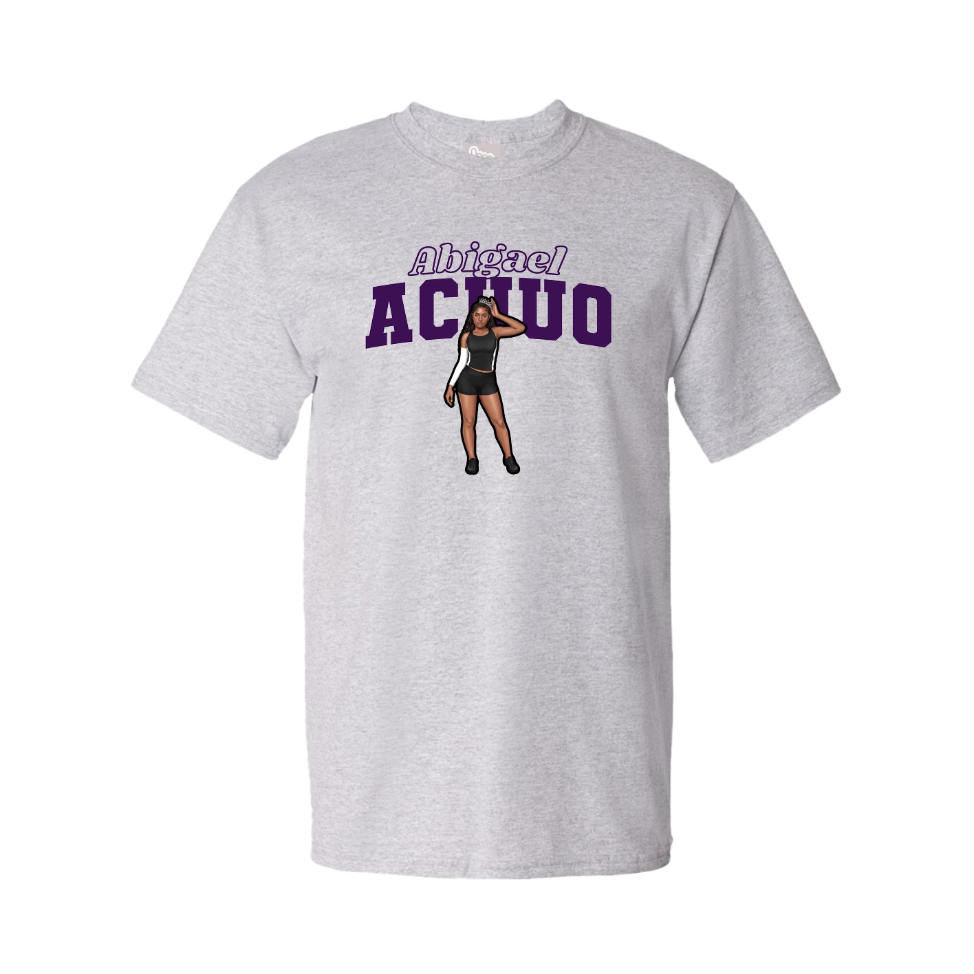 Tee — Name Arch in Grey
