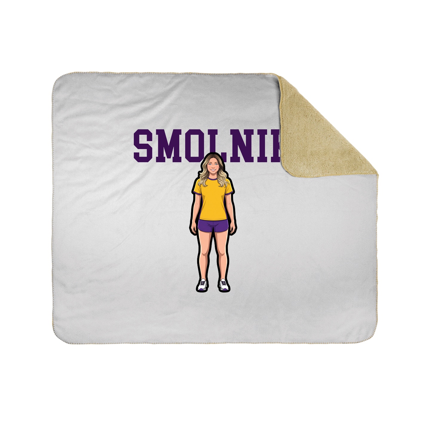 Throw Blanket — Shirsey in White