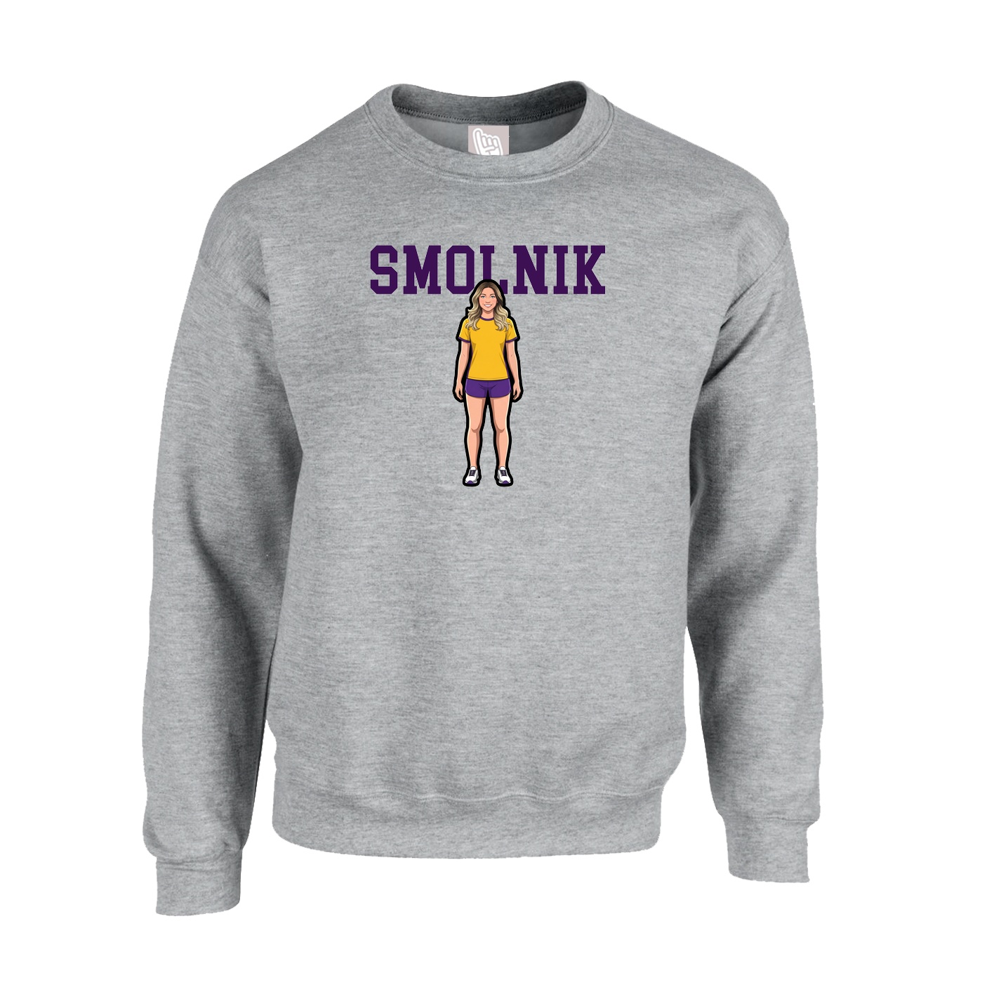 Fleece Crew — Shirsey in Grey