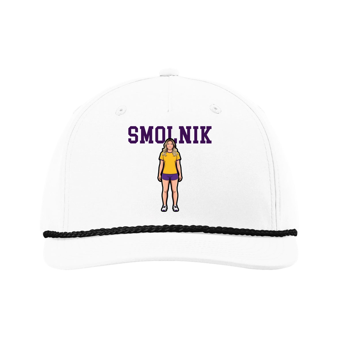Five-Panel Classic Rope Cap — Shirsey in White
