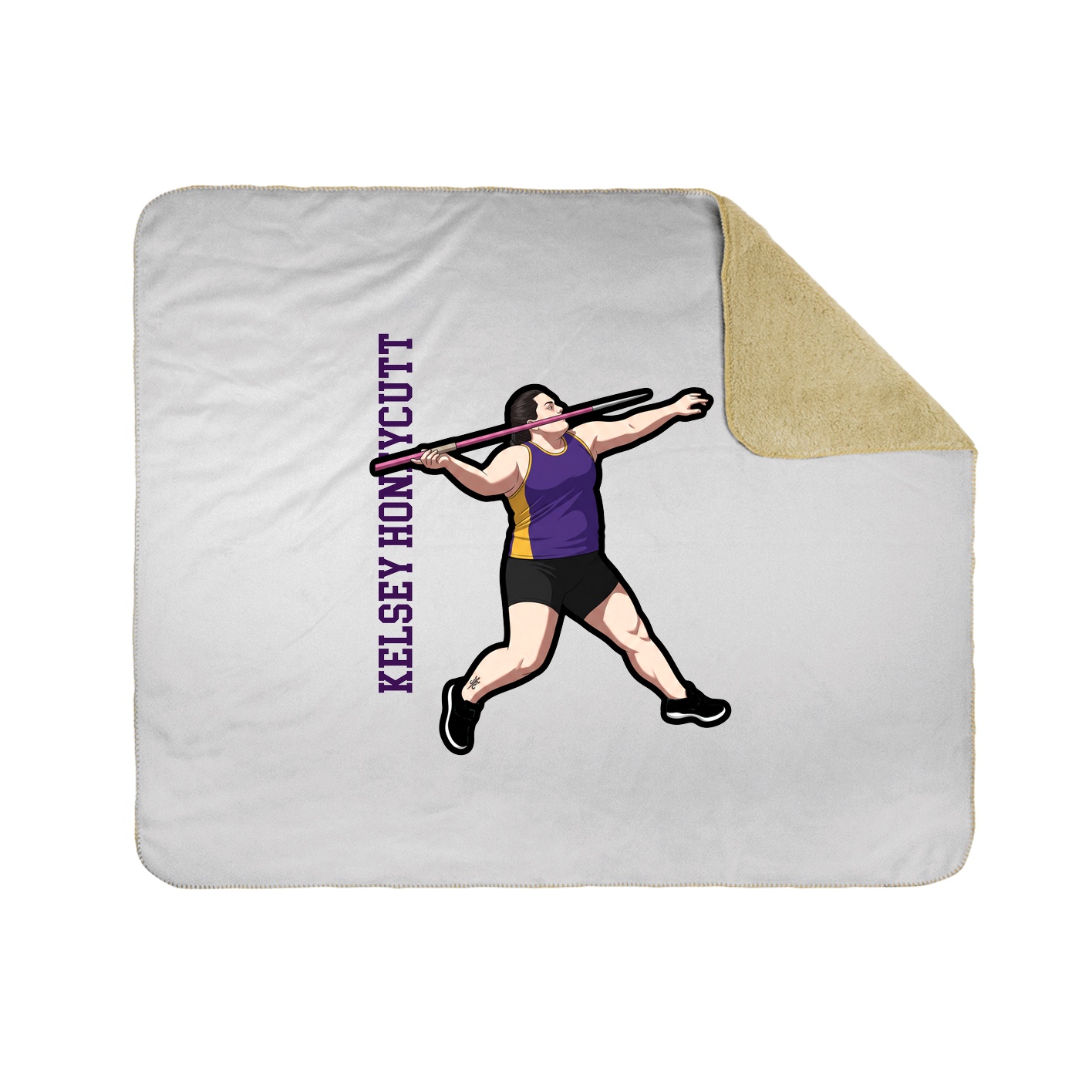 50x60 Sherpa Lined Throw Blanket
