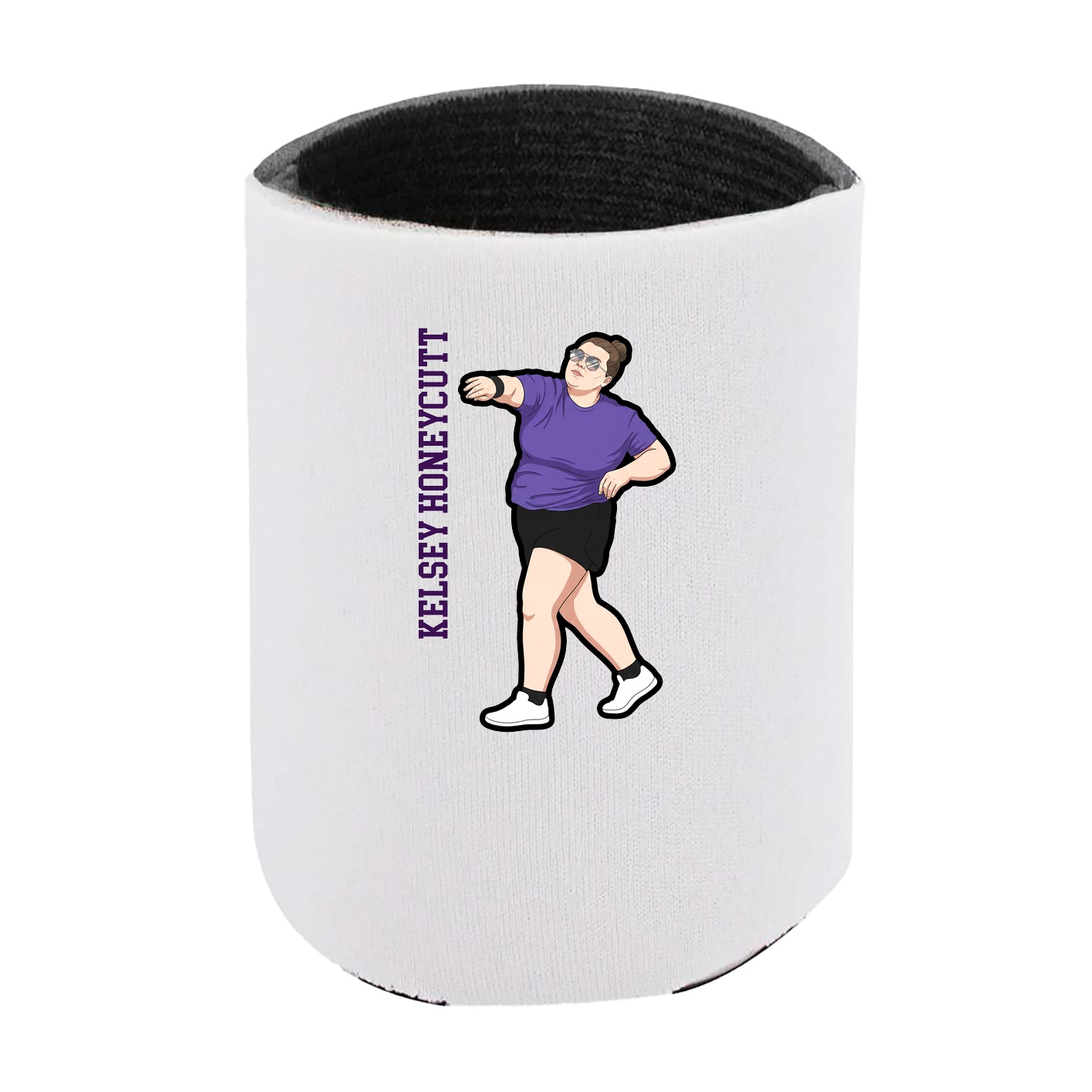 Can Holder — Name Vertical in White