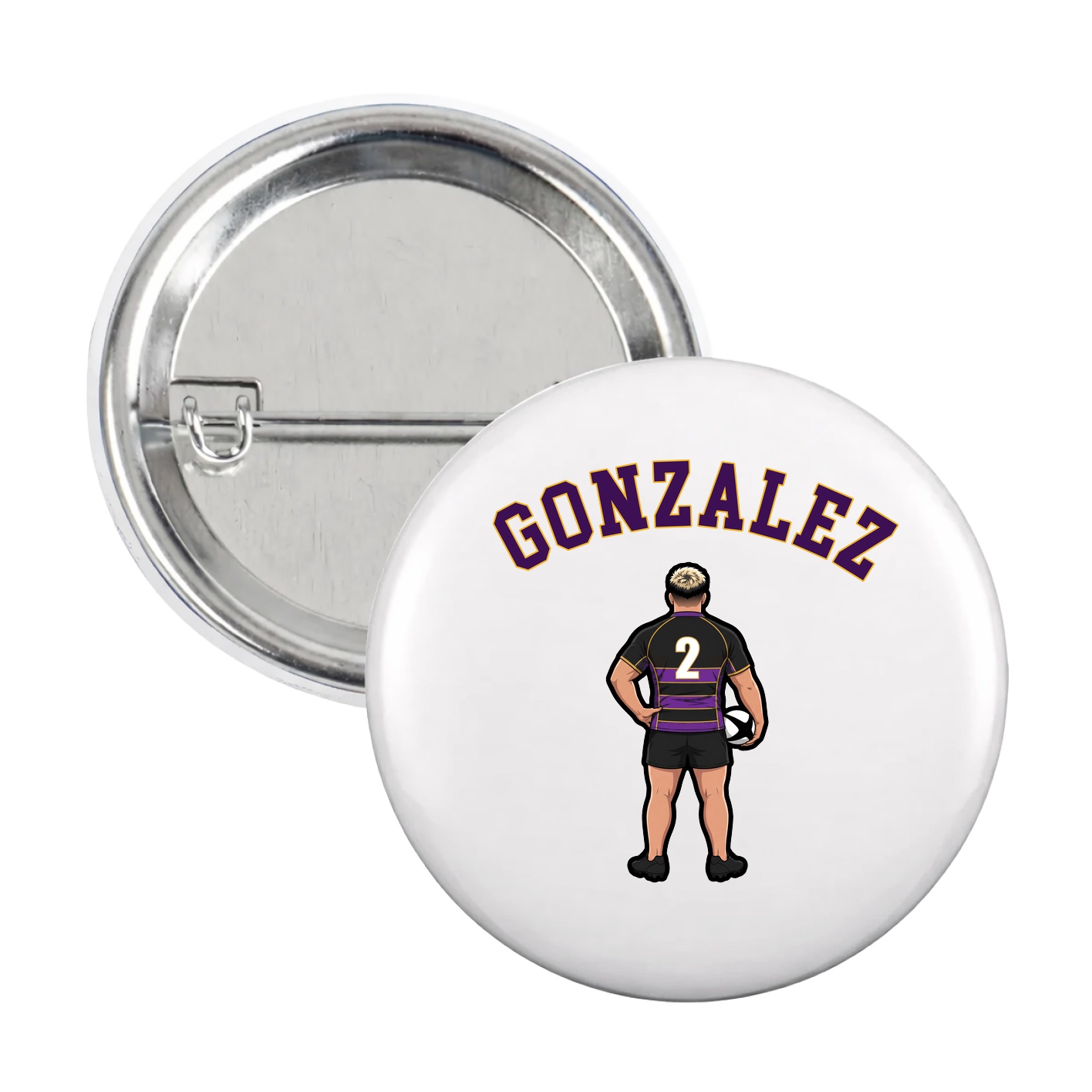 Game Day Button — Shirsey Arch in White