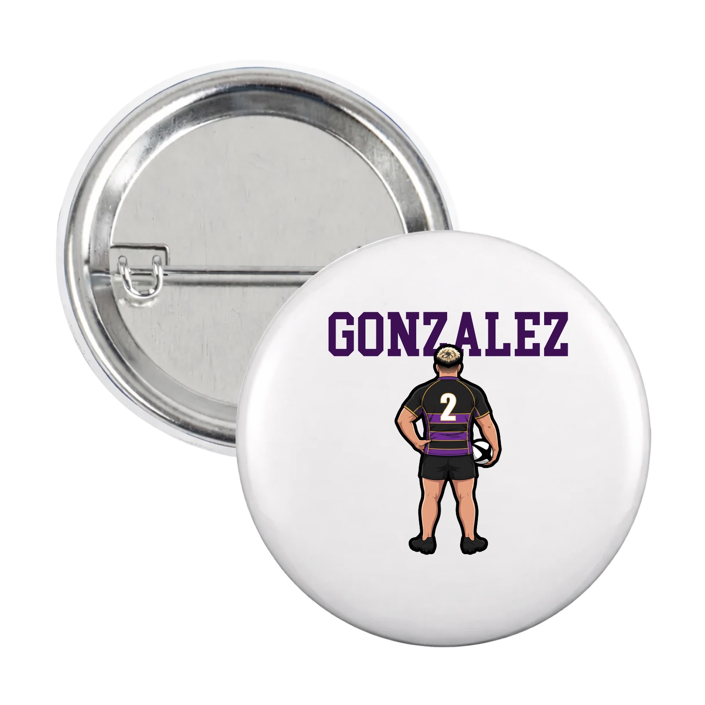 Game Day Button — Shirsey in White