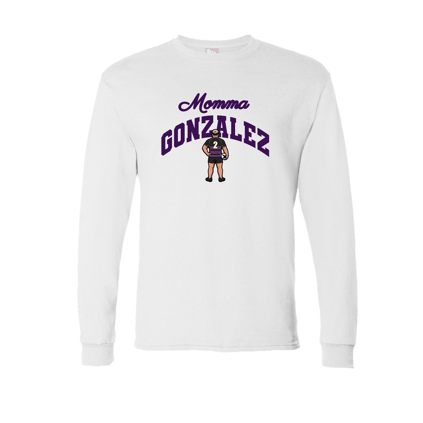 Long Sleeve Tee — Mothers Day Arch in White