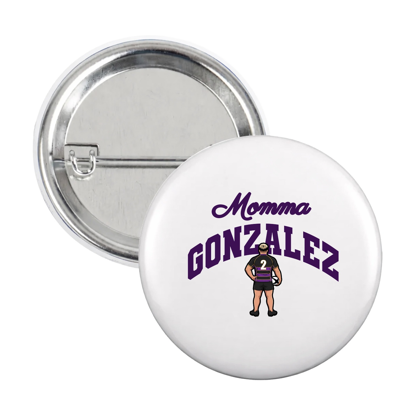 Game Day Button — Mothers Day Arch in White