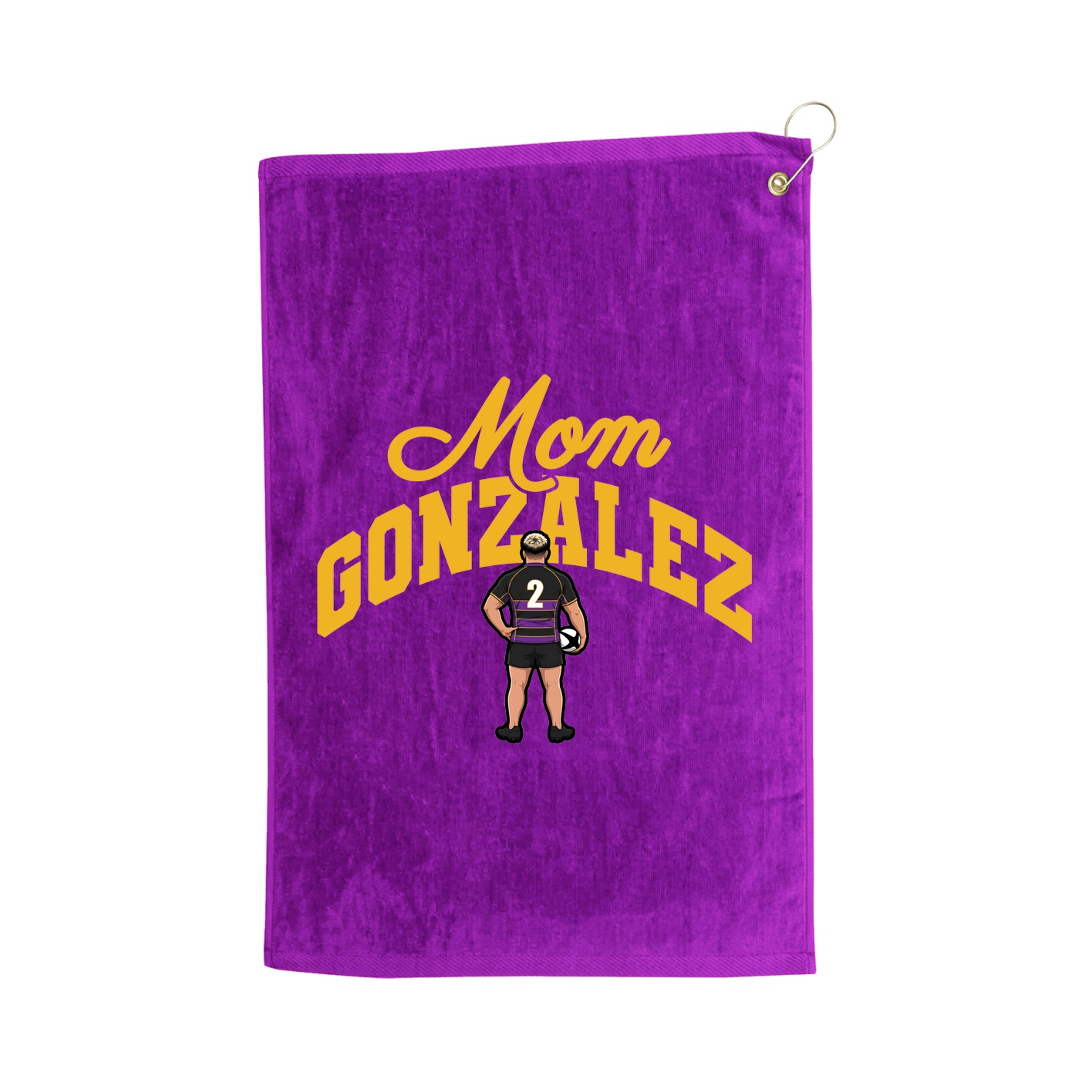 Golf Towel — Mothers Day Arch in Purple