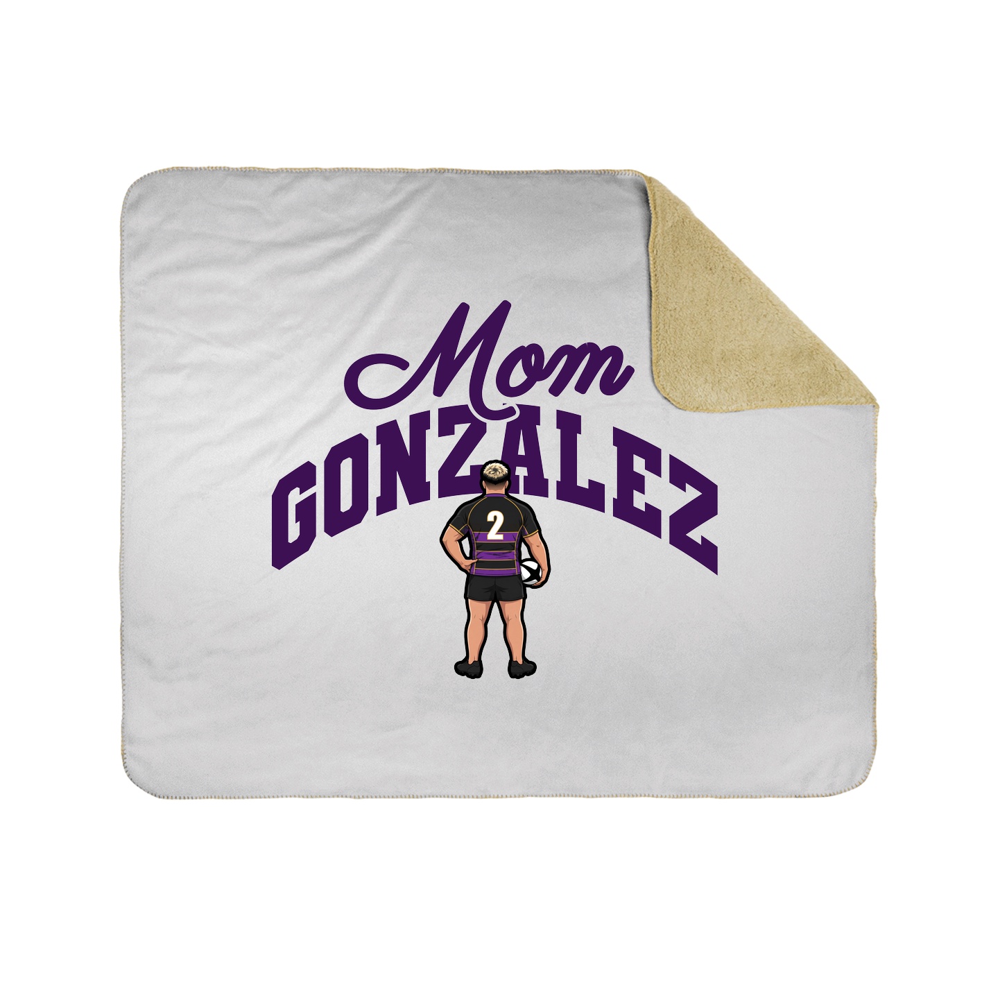 Throw Blanket — Mothers Day Arch in White