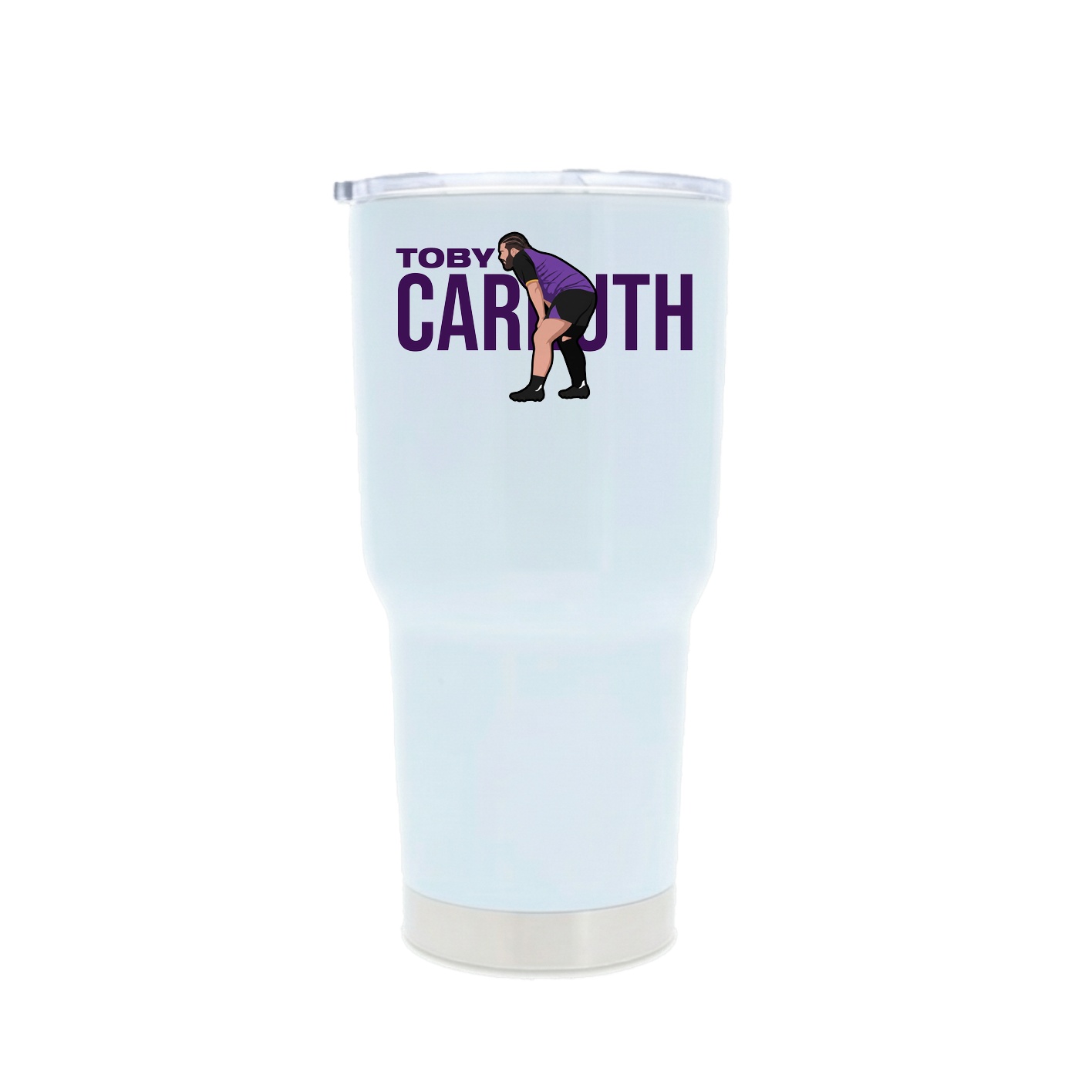 30oz Stainless Steel Tumbler — Player Name in White