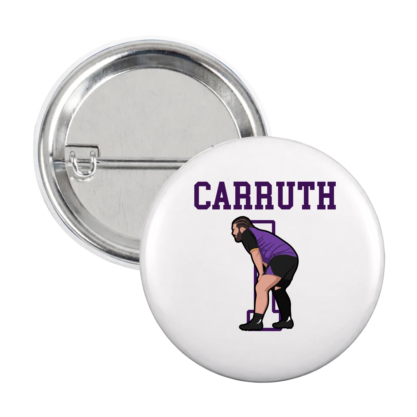 Game Day Button — Shirsey in White
