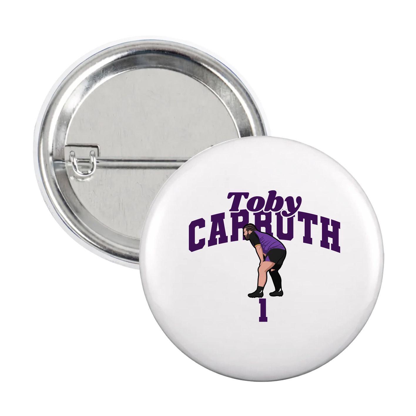 Game Day Button — Signature Arch in White