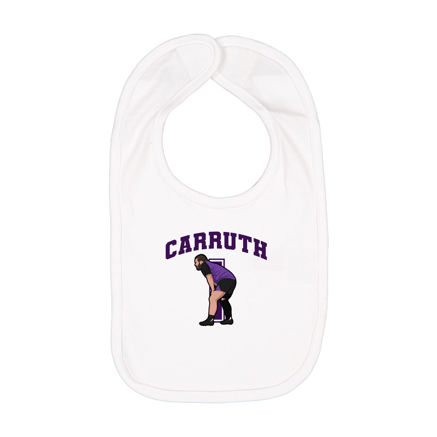 Infant Bib — Number in White