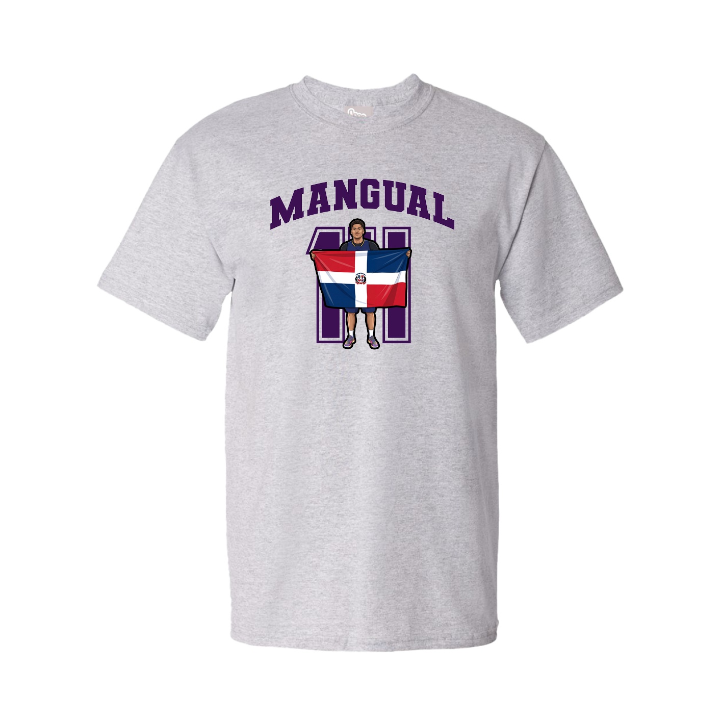 Youth Tee — Number in Grey