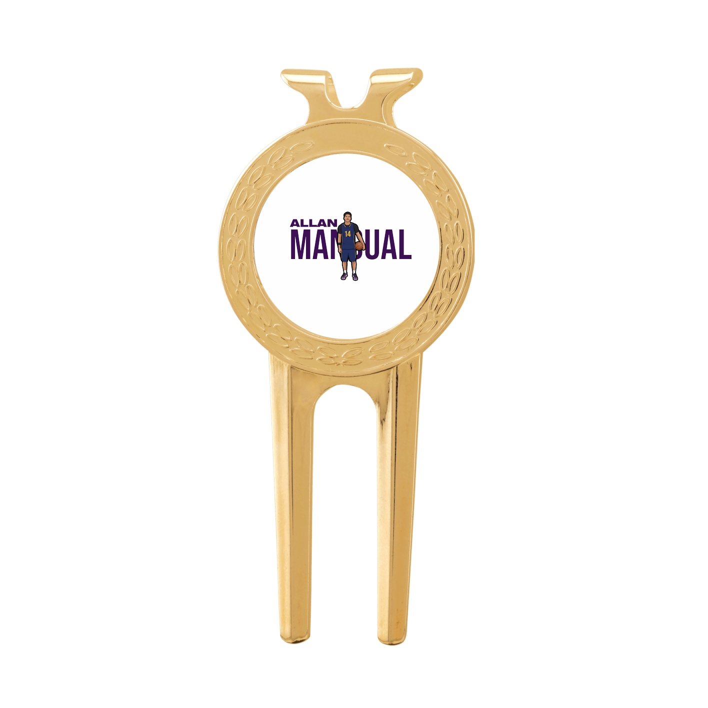 Divot Tool with Ball Marker — Player Name in Classic