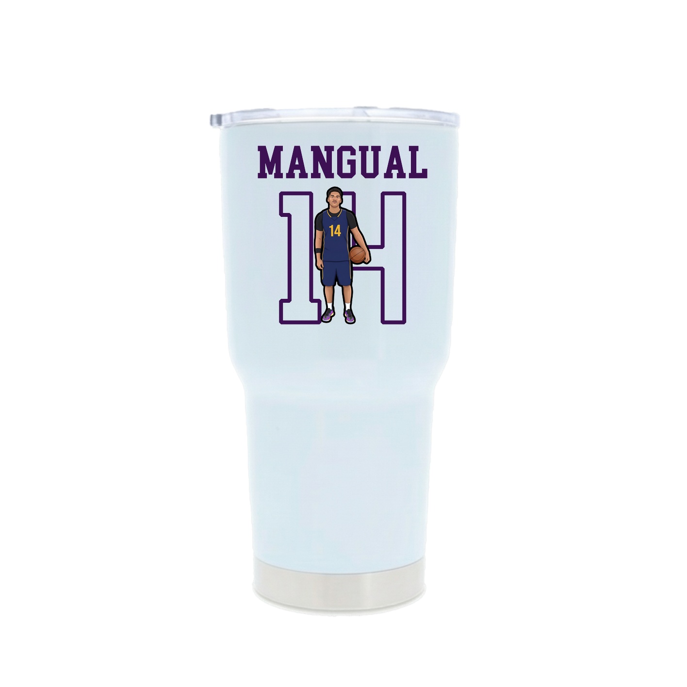 30oz Stainless Steel Tumbler — Shirsey in White