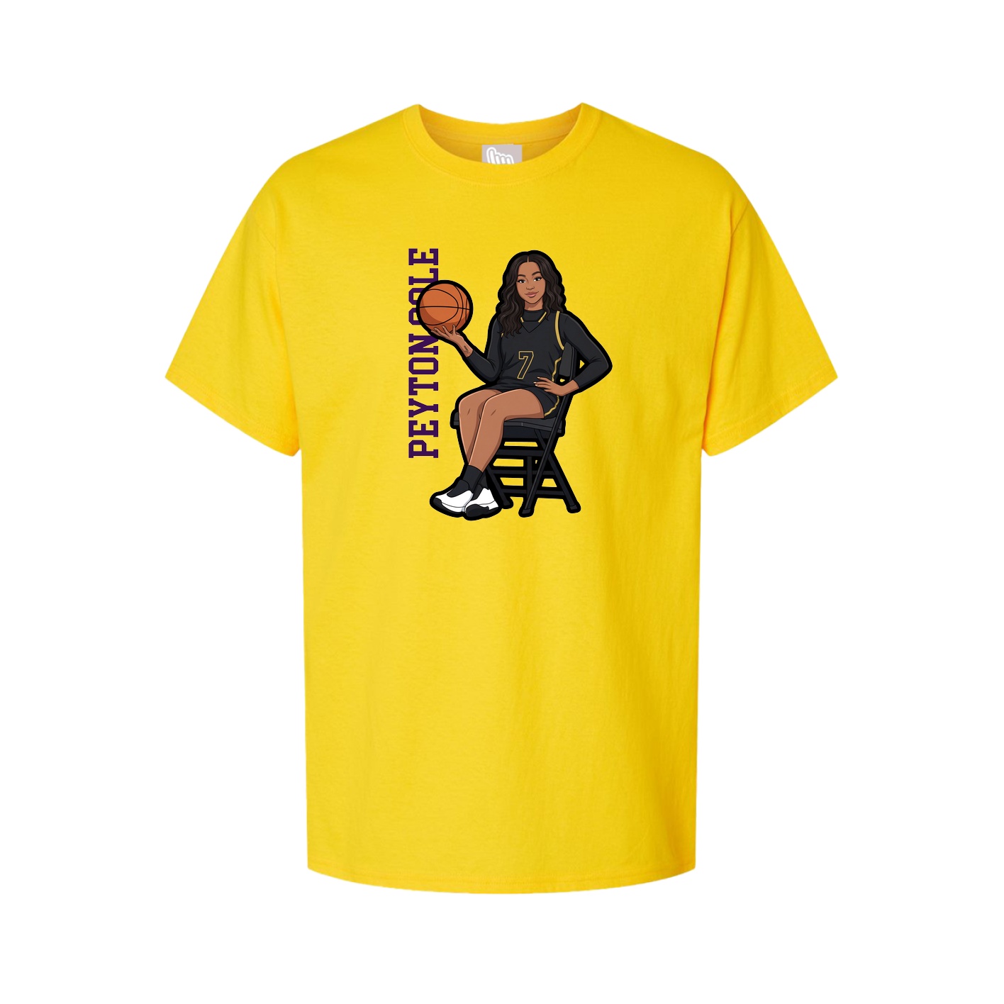 Tee — Name Vertical in Gold