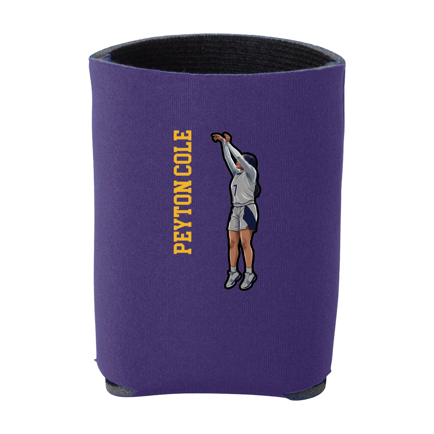 Can Holder — Name Vertical in Purple