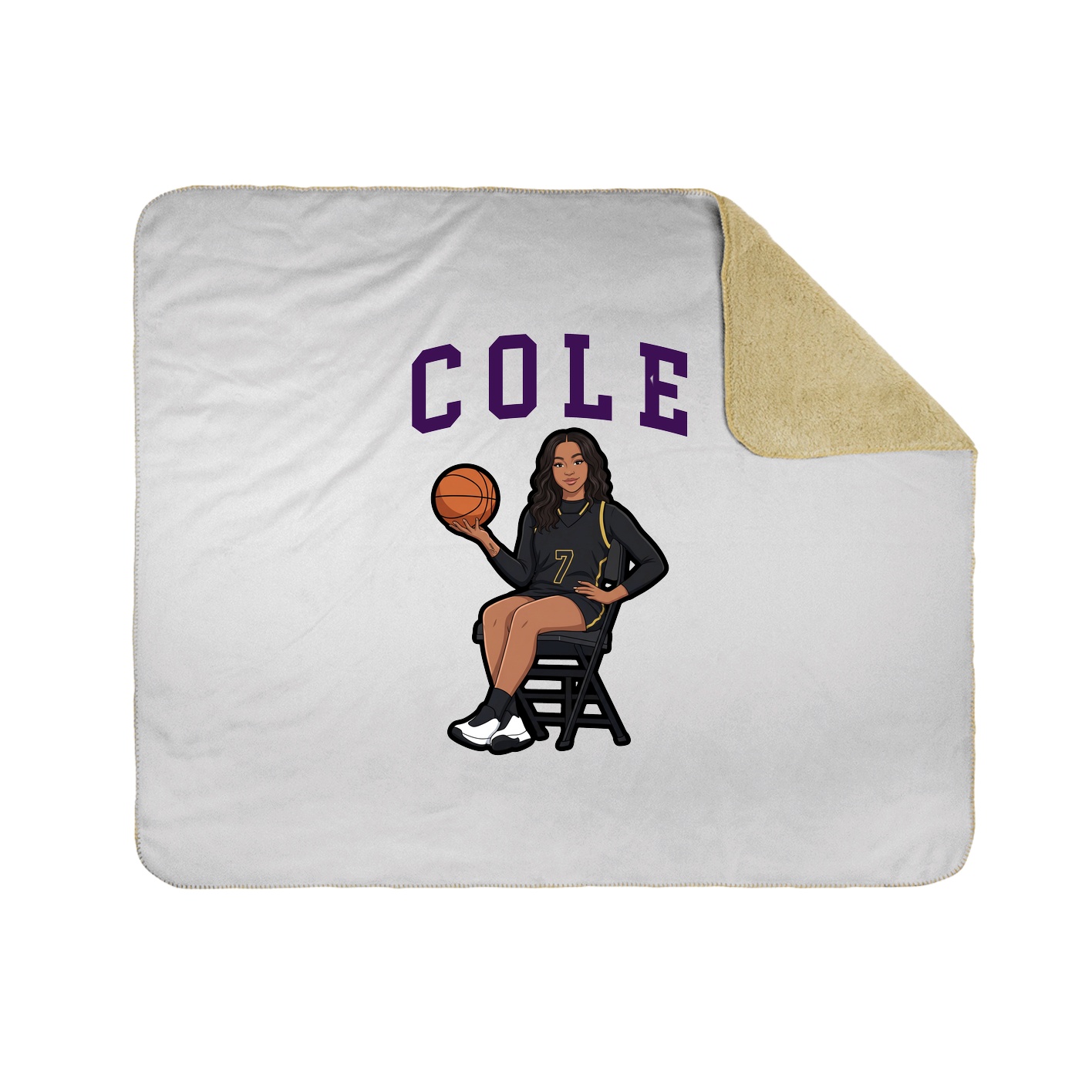 Throw Blanket — Shirsey in White