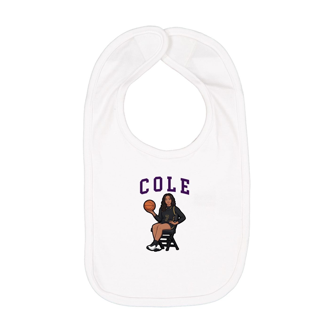 Infant Bib — Shirsey in White