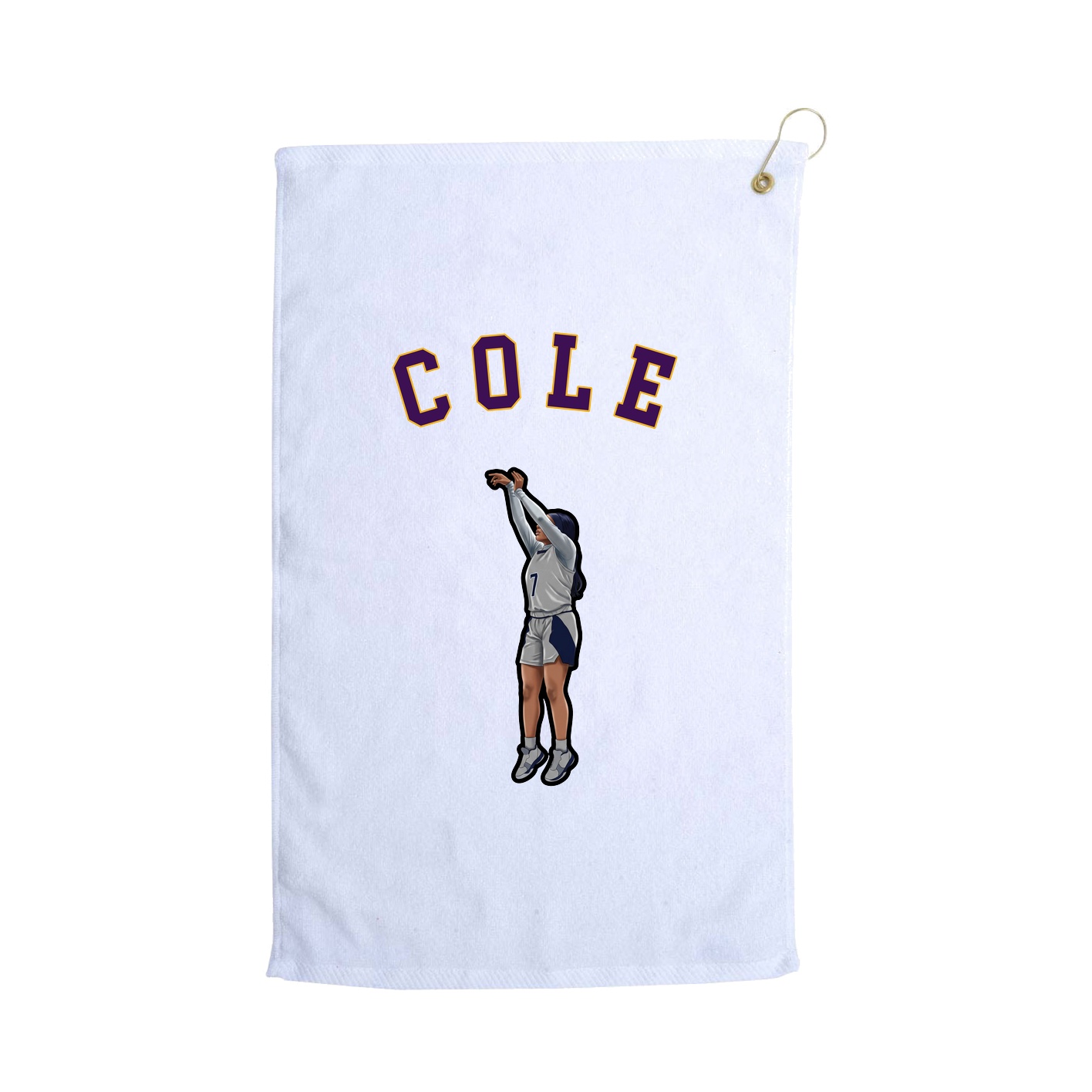 Golf Towel — Shirsey Arch in White