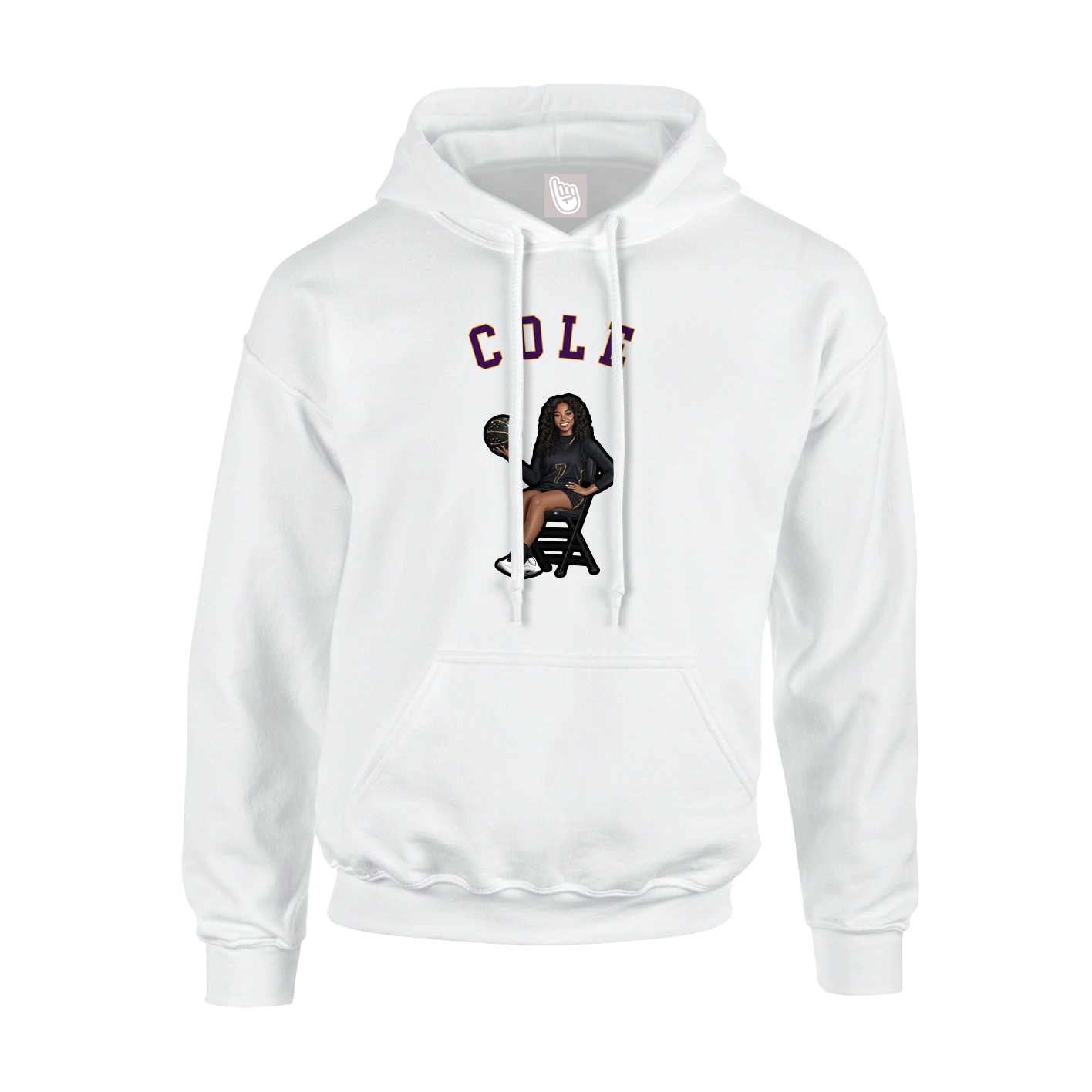 Hoodie — Shirsey Arch in White
