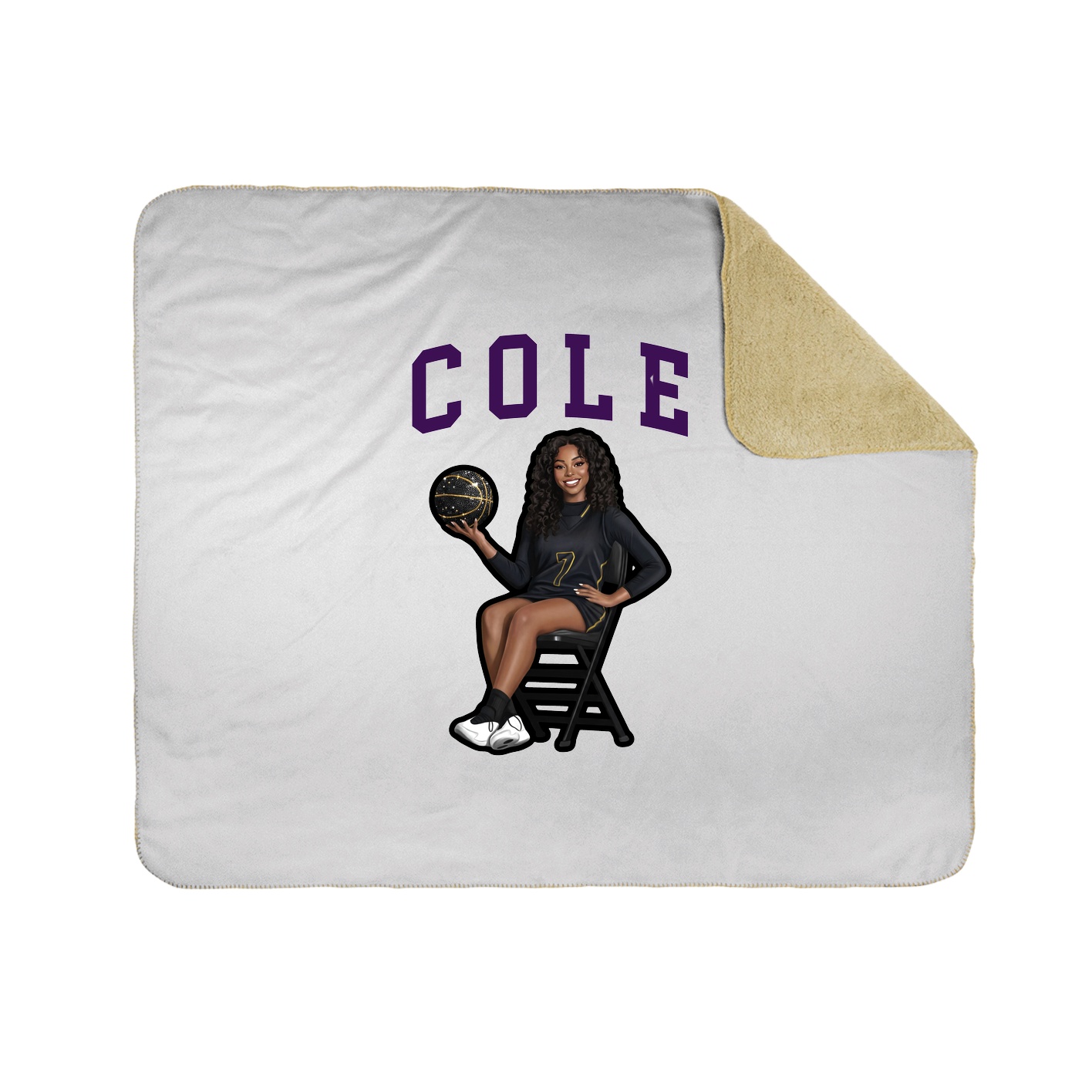 Throw Blanket — Shirsey in White