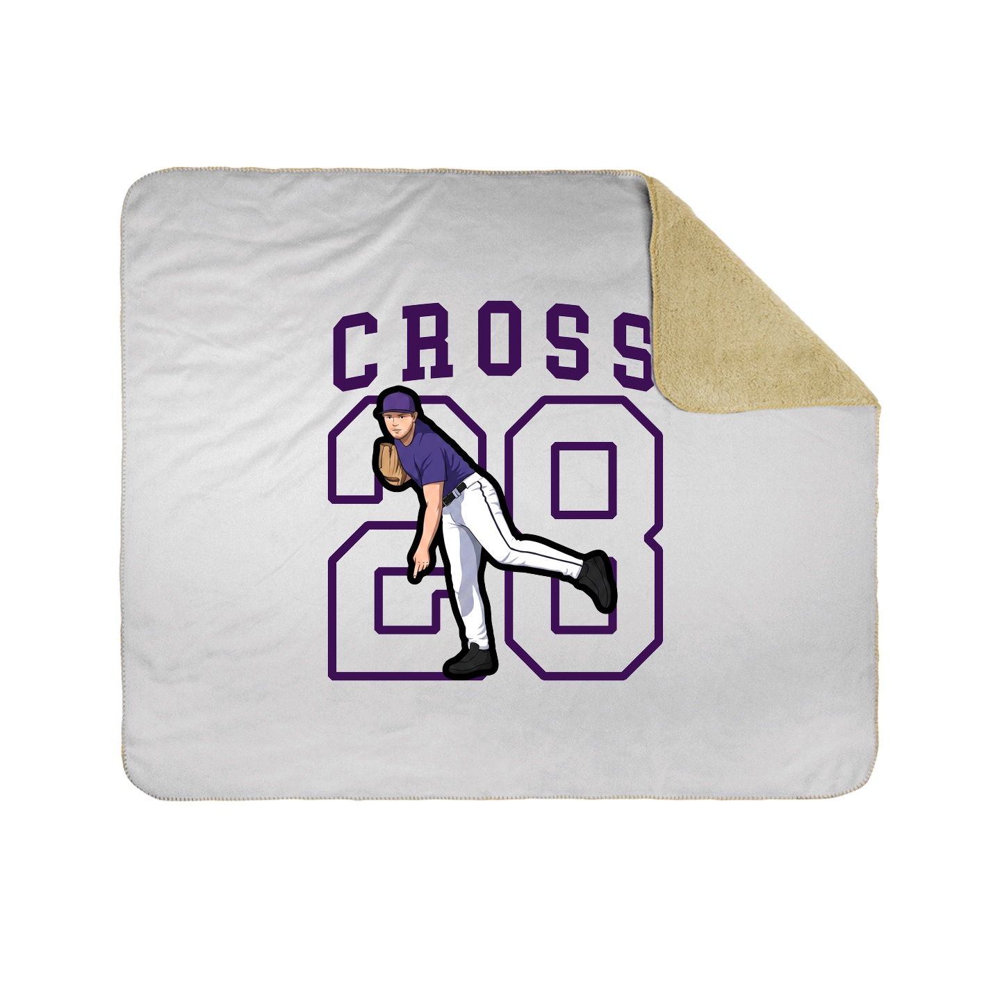 Throw Blanket — Shirsey in White