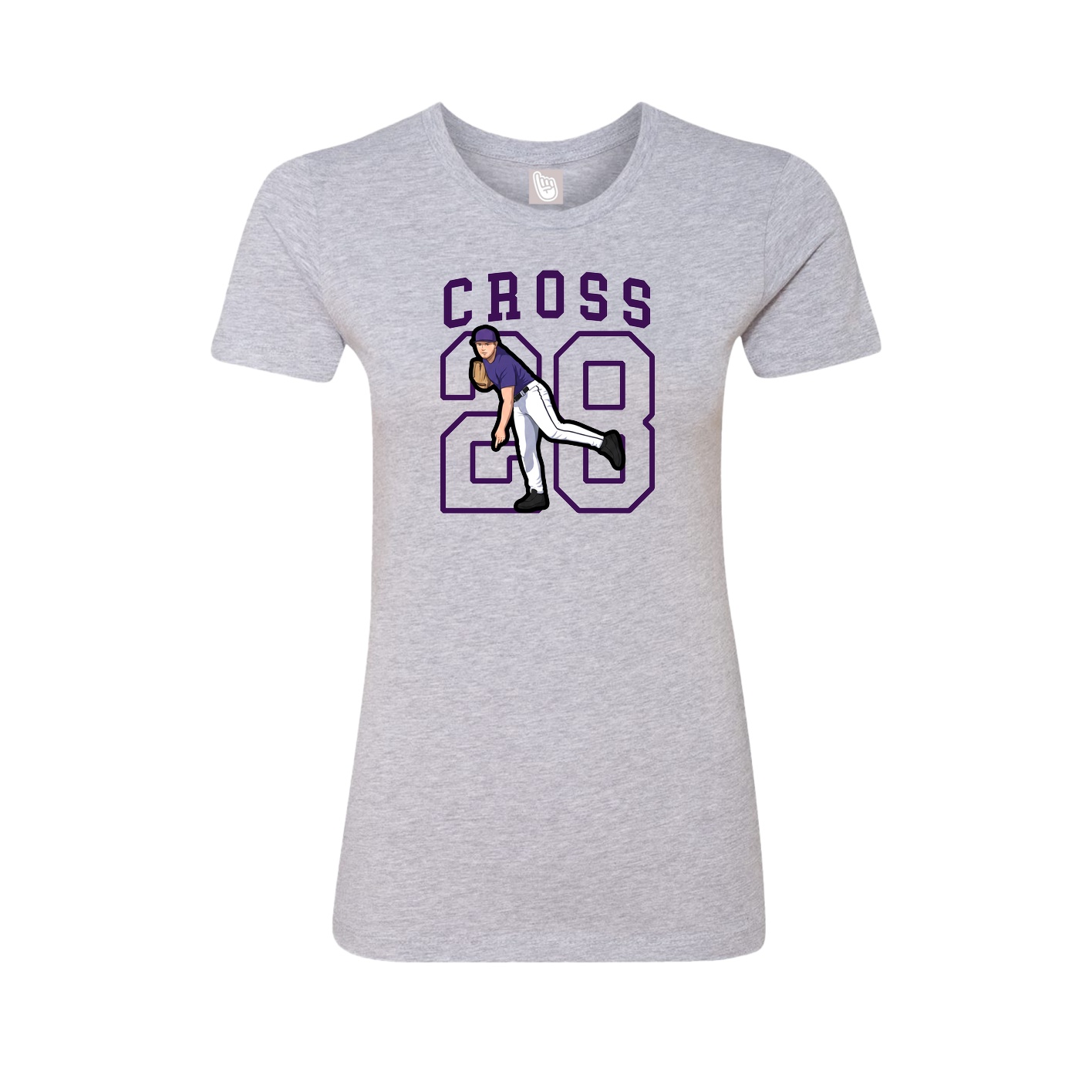 Fitted Women's Tee — Shirsey in Grey