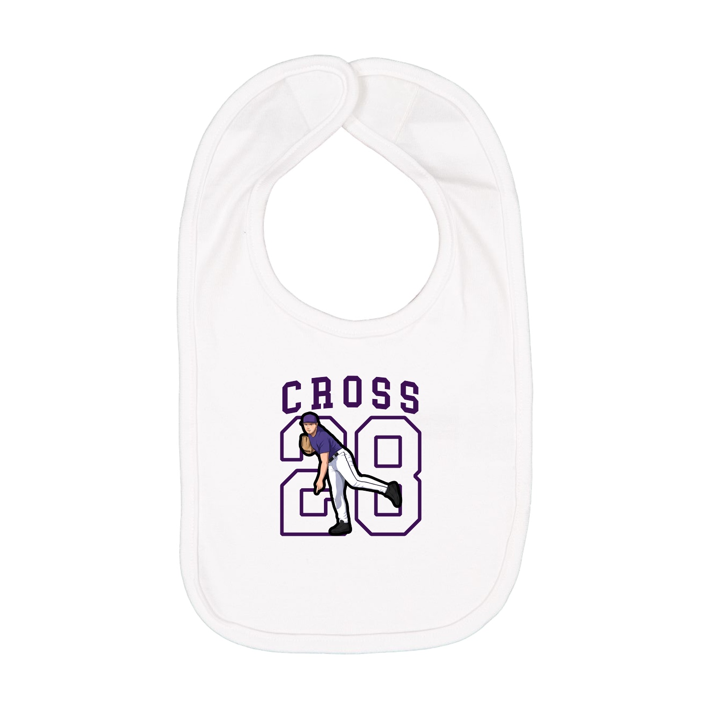 Infant Bib — Shirsey in White