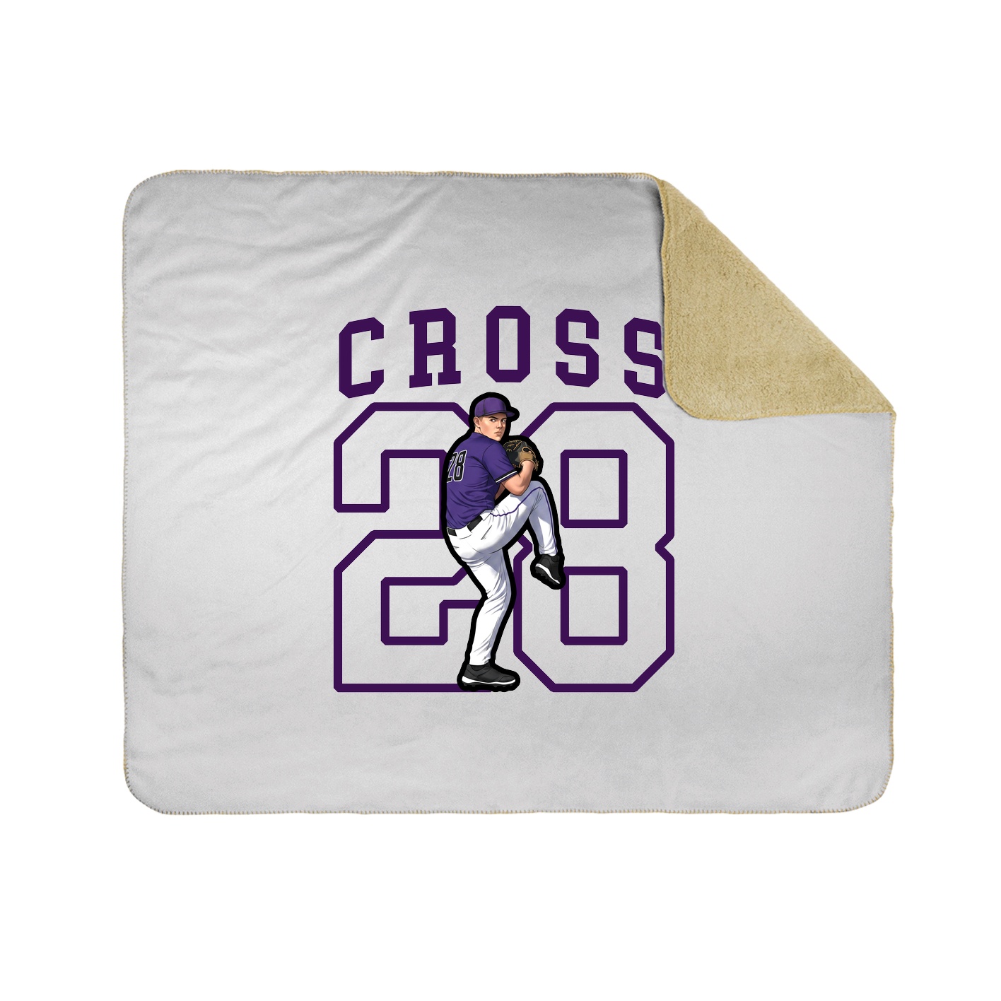 Throw Blanket — Shirsey in White
