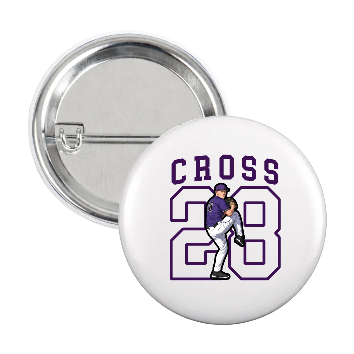 Game Day Button — Shirsey in White