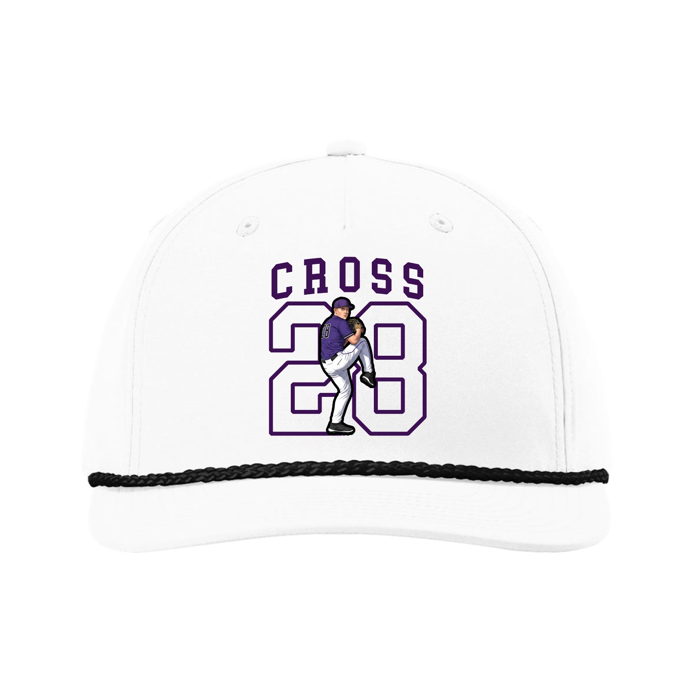 Five-Panel Classic Rope Cap — Shirsey in White