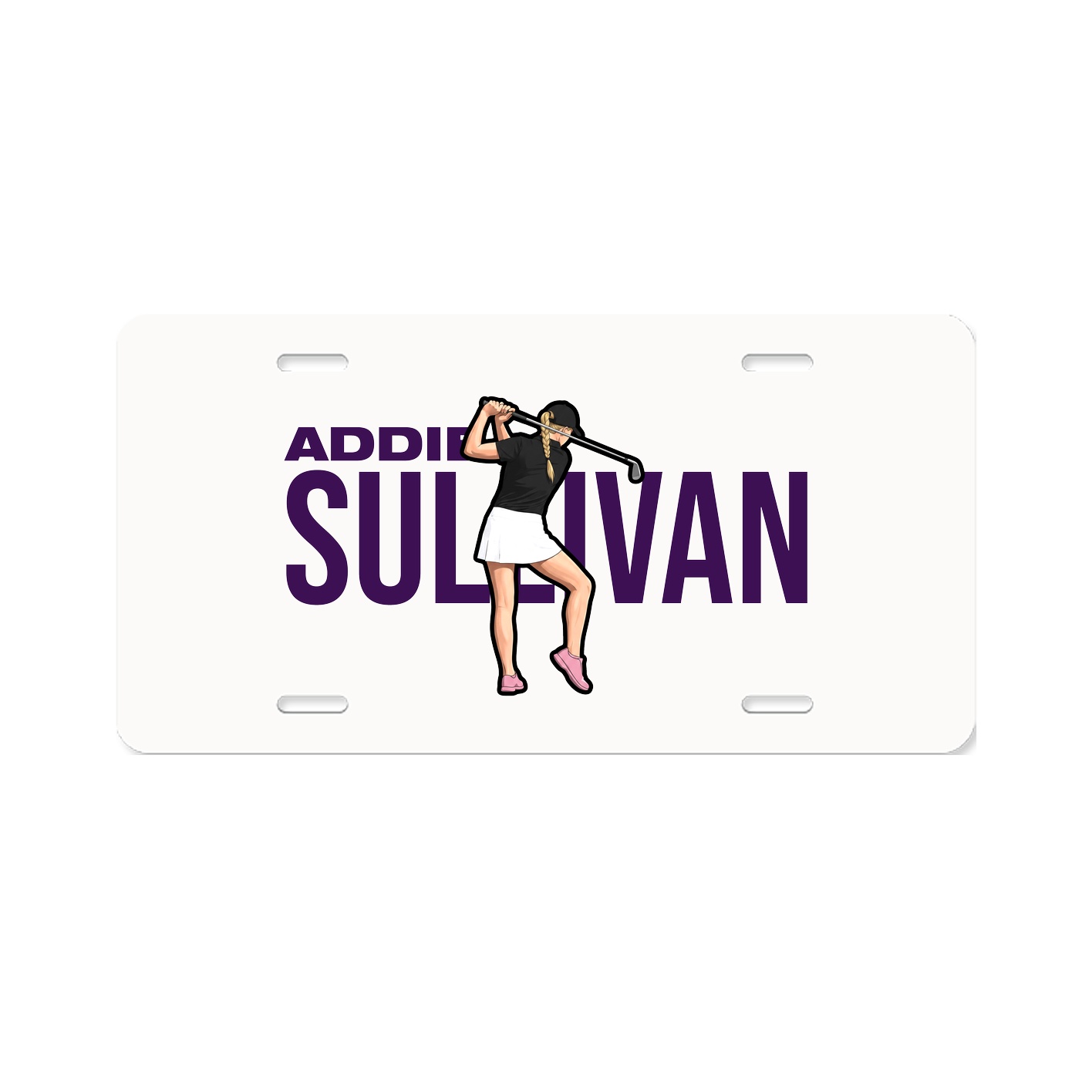 License Plate — Player Name in Classic