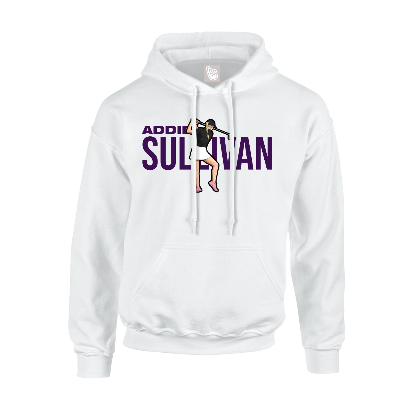 Youth Hoodie — Player Name in White