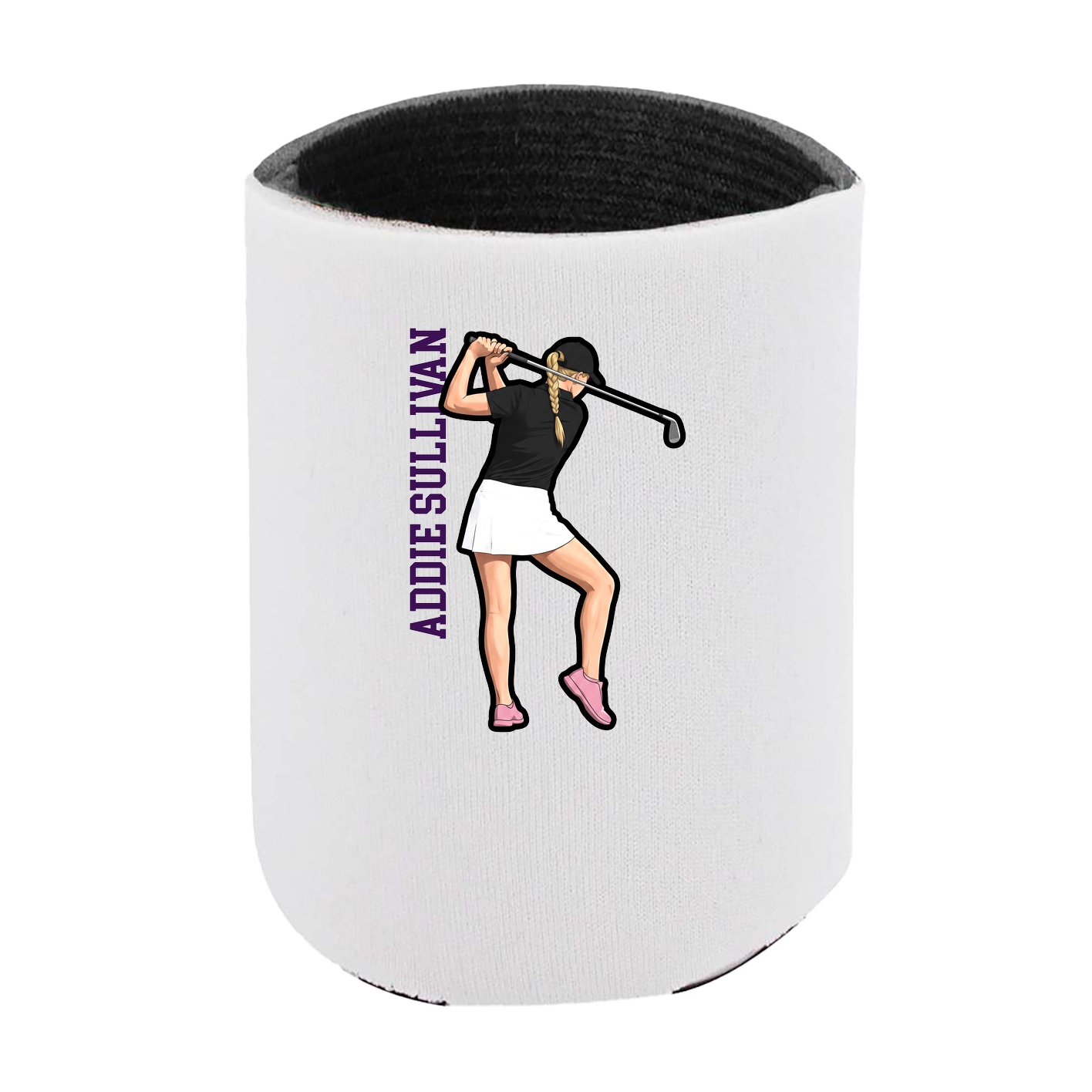 Can Holder — Name Vertical in White